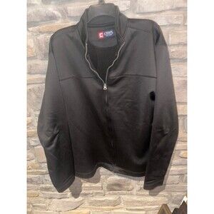 Chaps men's black performance full-zip fleece jacket size XL